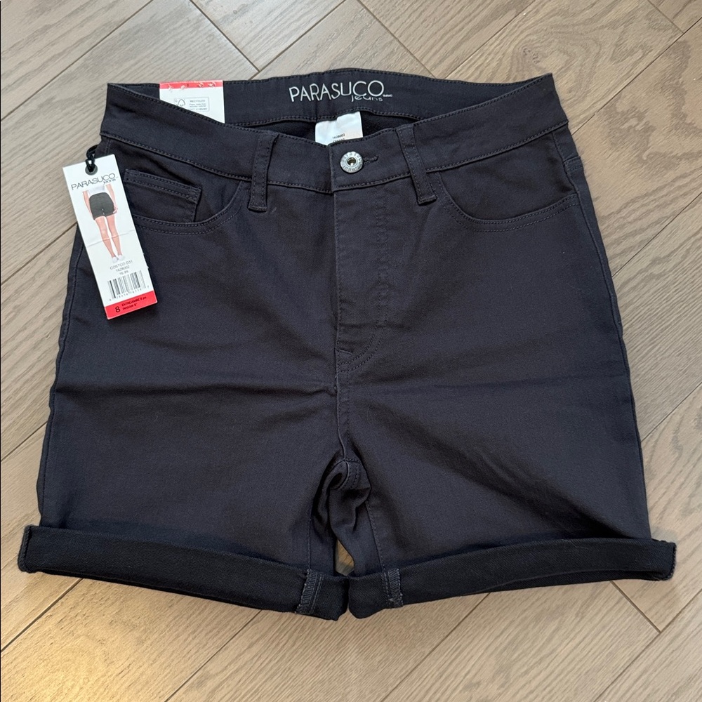 Size 8 Parasuco Women's Charcoal Jean Shorts